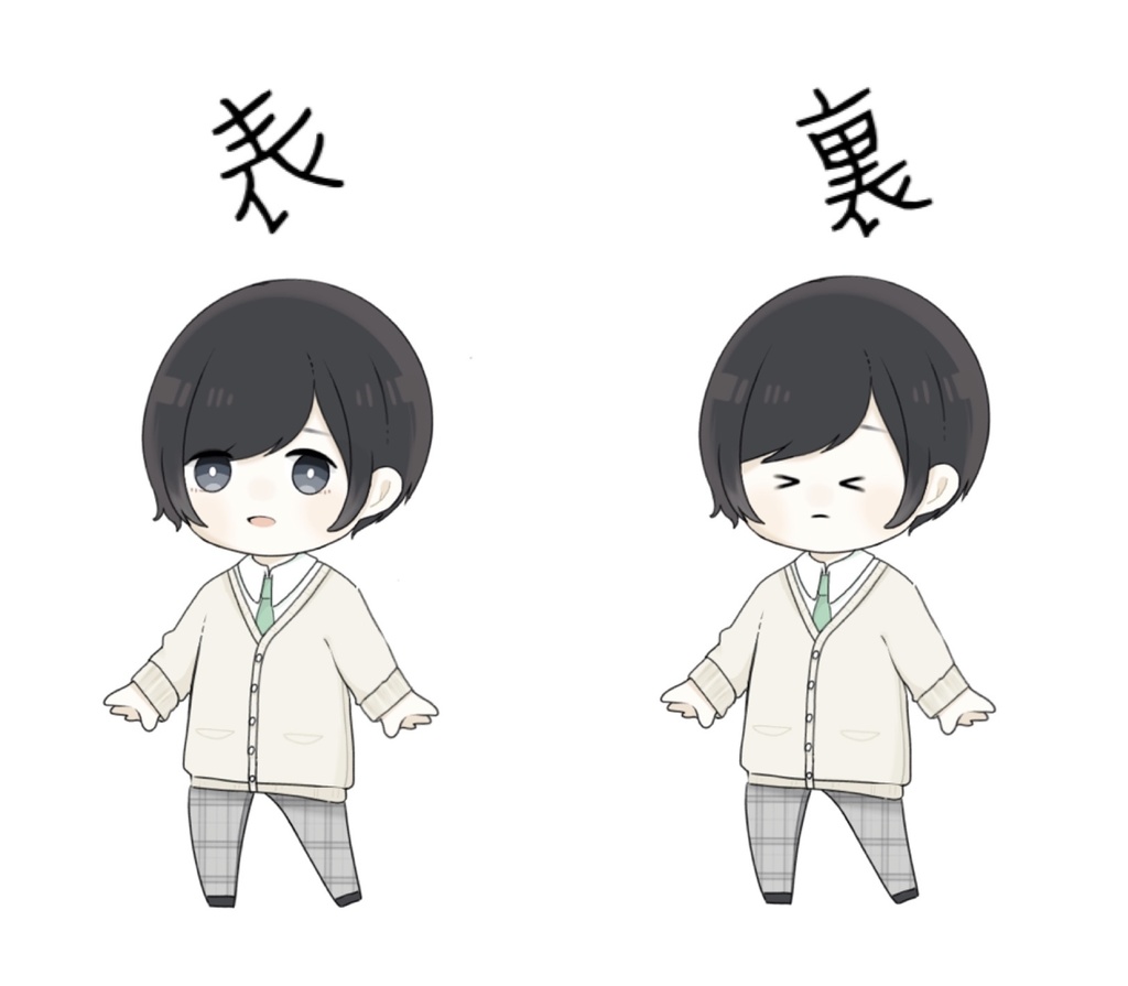 両面アクリルキーホルダーB