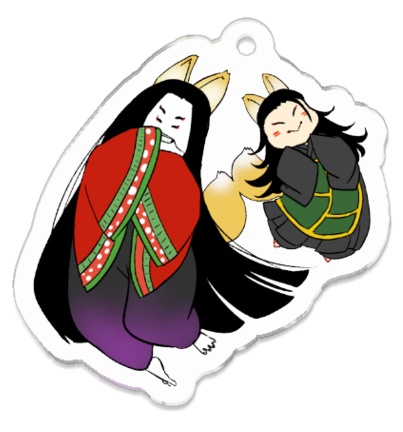 呪術回戦 玉藻前と傑のお狐アクキー