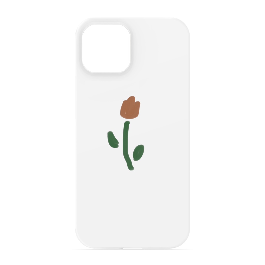 オレンジチューリップのiPhoneケース