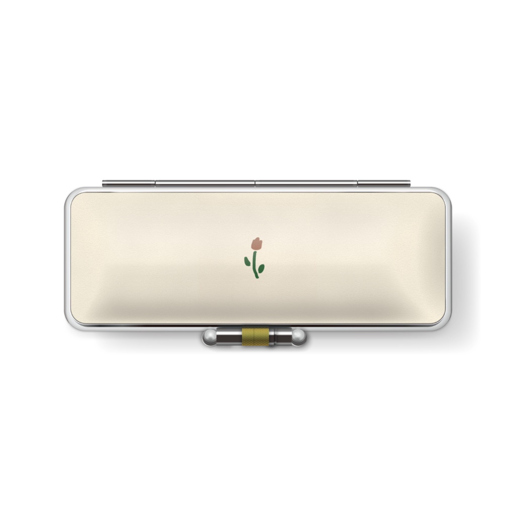 オレンジチューリップの印鑑ケース