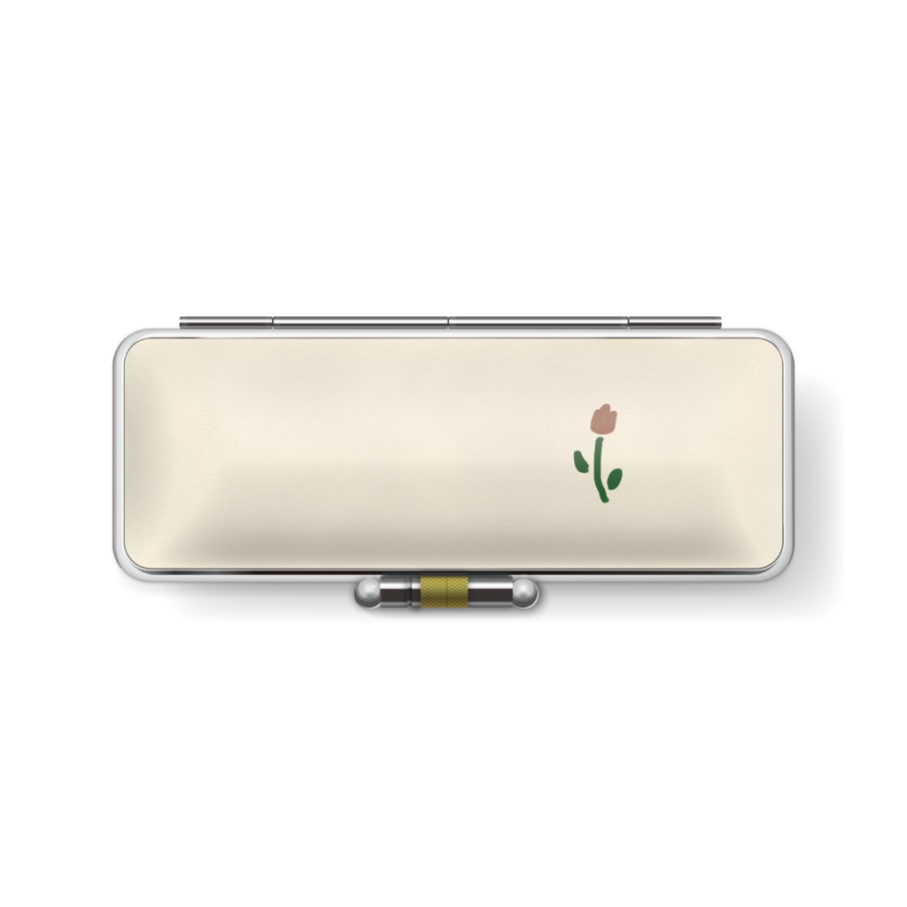 オレンジチューリップの印鑑ケース