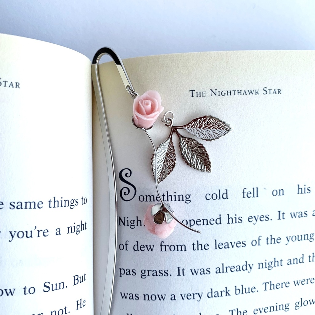 ピンク薔薇 つるバラのしおり