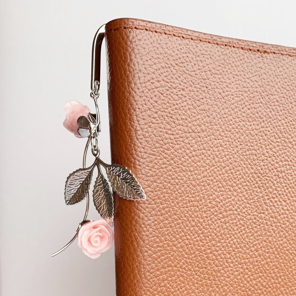 ピンク薔薇 つるバラのしおり