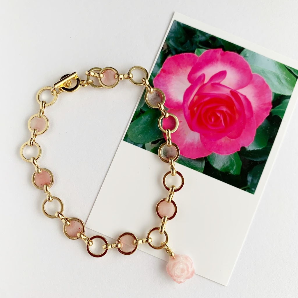 薔薇のいちごアイスブレスレット・ヘアクリップ