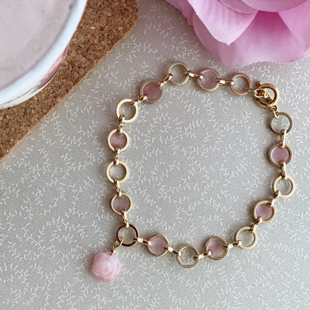 薔薇のいちごアイスブレスレット・ヘアクリップ