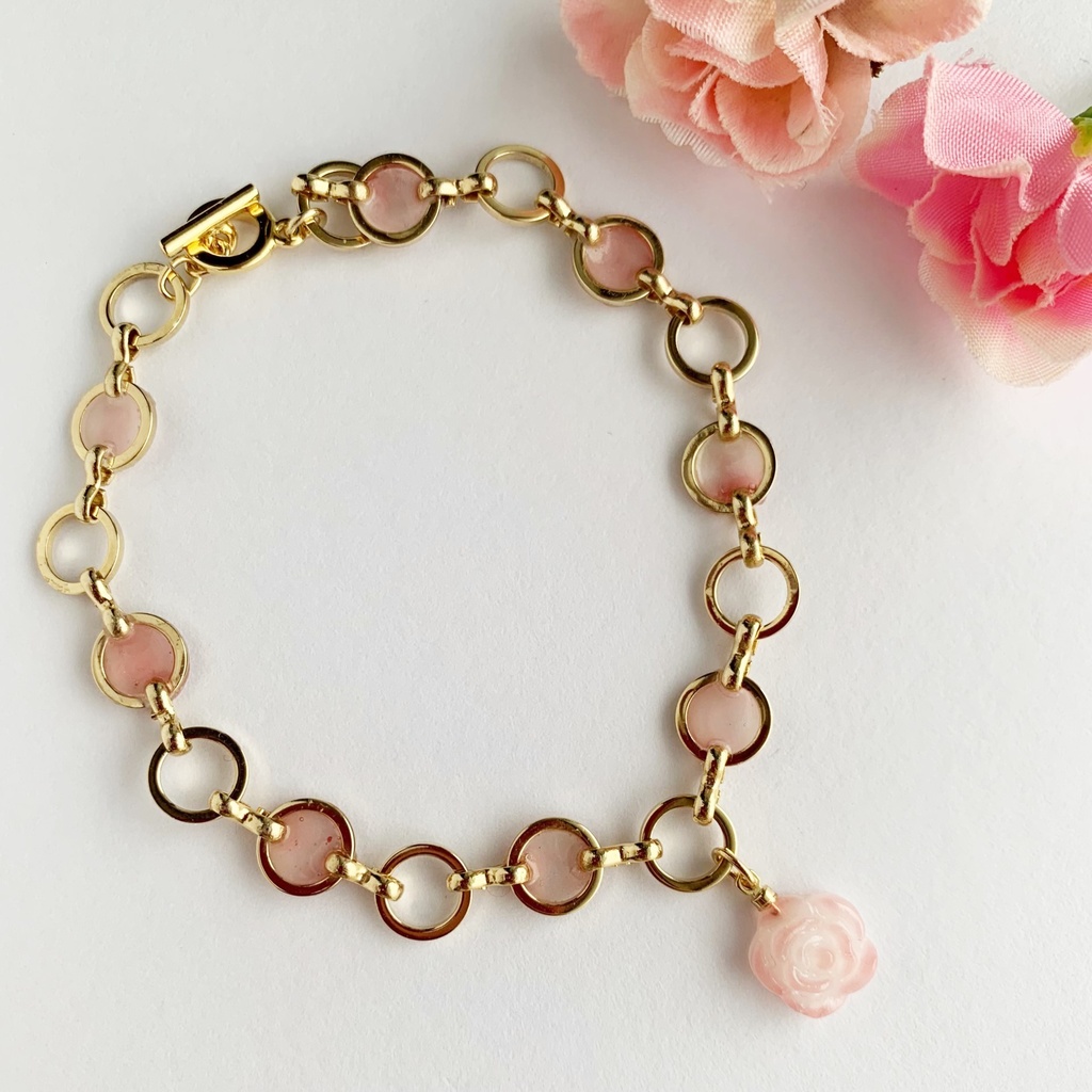 薔薇のいちごアイスブレスレット・ヘアクリップ