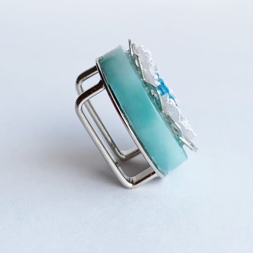 薔薇の万華鏡かんざし・帯留め