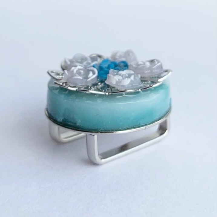 薔薇の万華鏡かんざし・帯留め