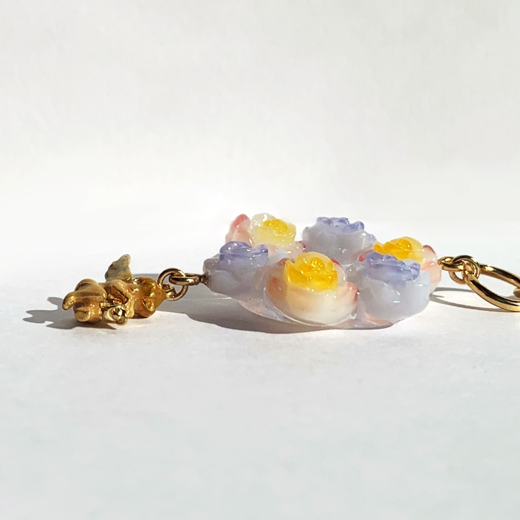 天使と薔薇の花かんむりストラップ・キーホルダー