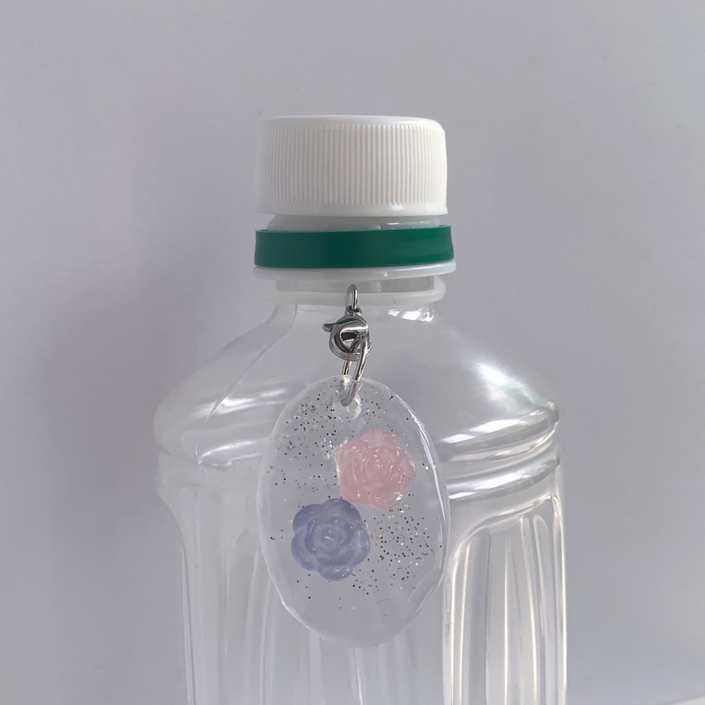 ブルーな雨の日の薔薇アンブレラマーカー