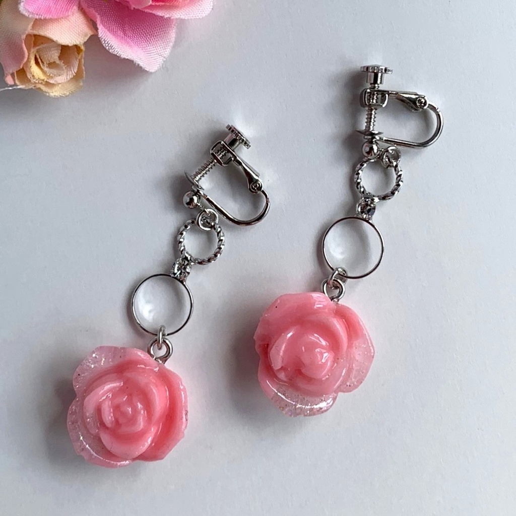 薔薇の甘い夢　イヤリング・ピアス
