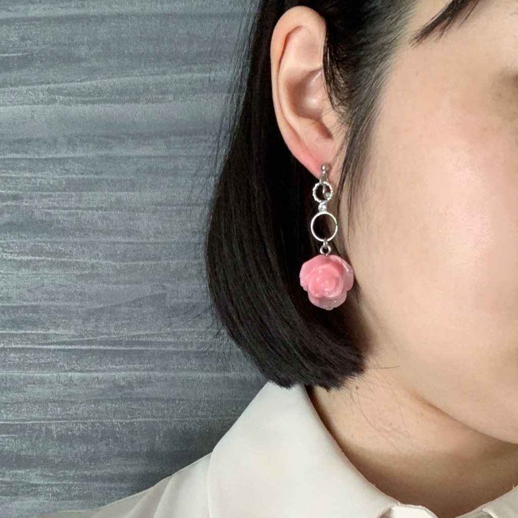 薔薇の甘い夢 イヤリング・ピアス