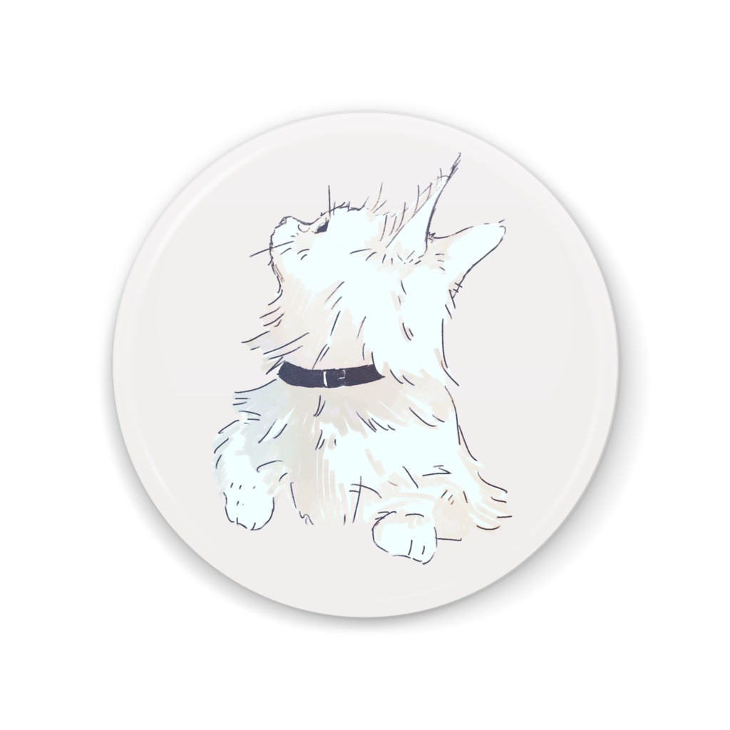 【缶ミラー】ネコ - Pink