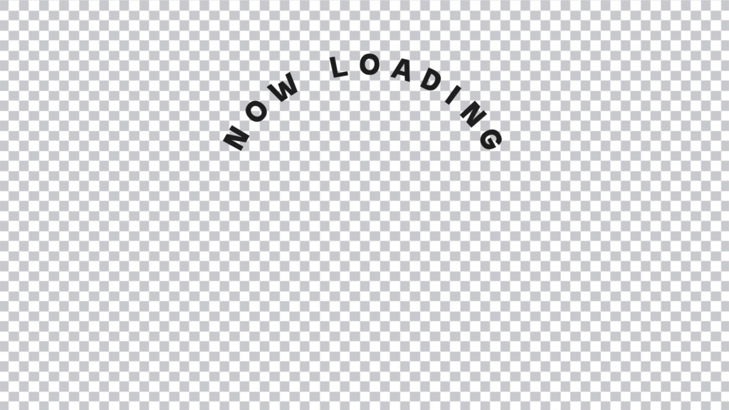 【待機画面素材】好きな画像と合わせて使うNOW LOADING文字モーション素材