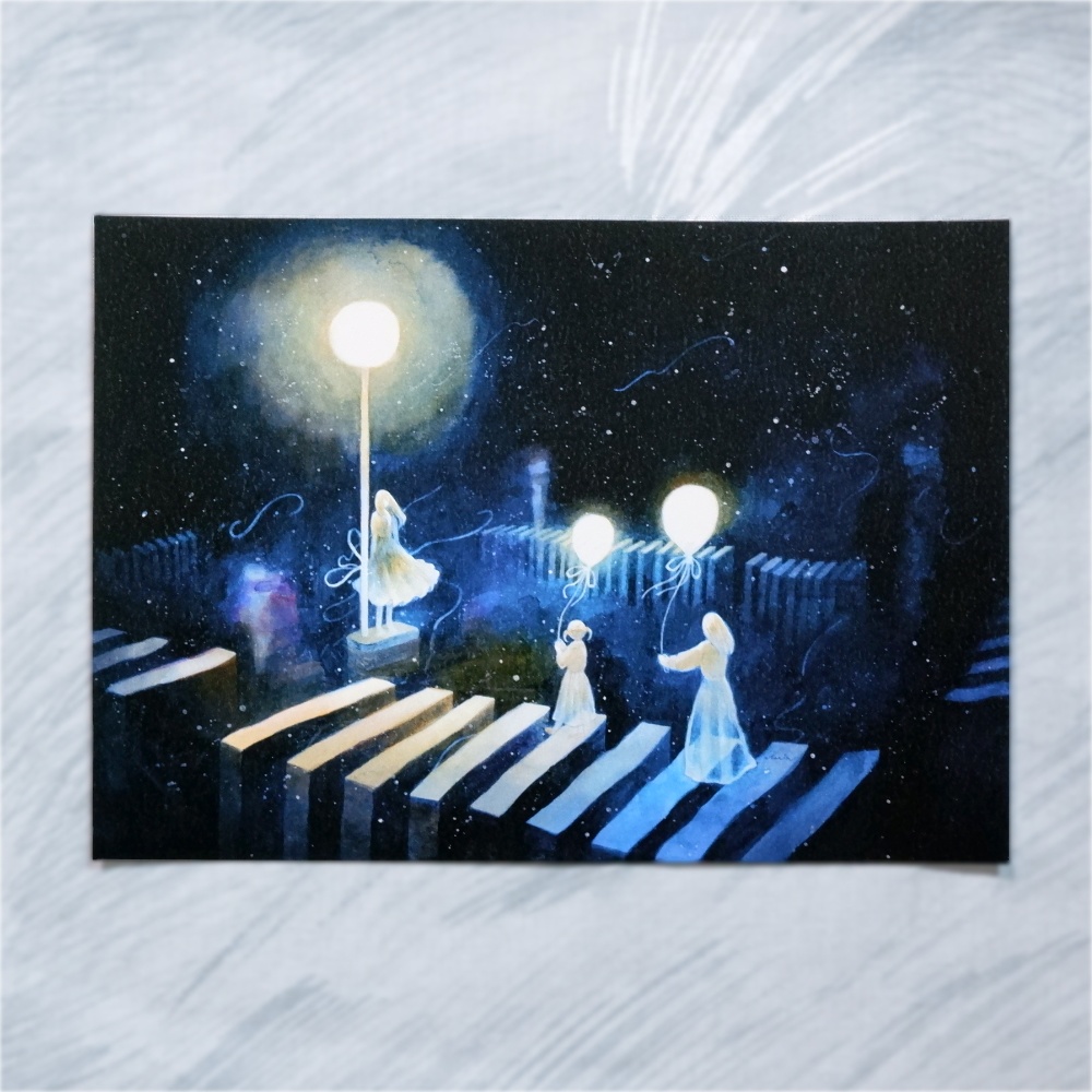 【残り~2】水彩の心象風景|A5カードセット