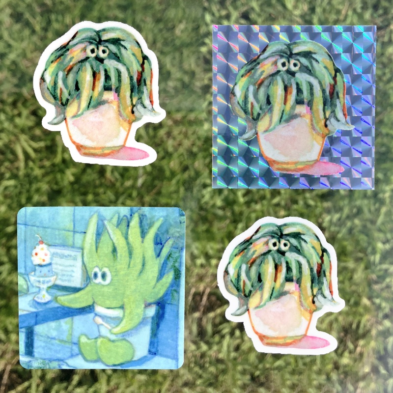 【植物くん】ステッカー