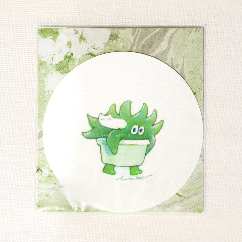 ミニ原画「植物くん」｜３種