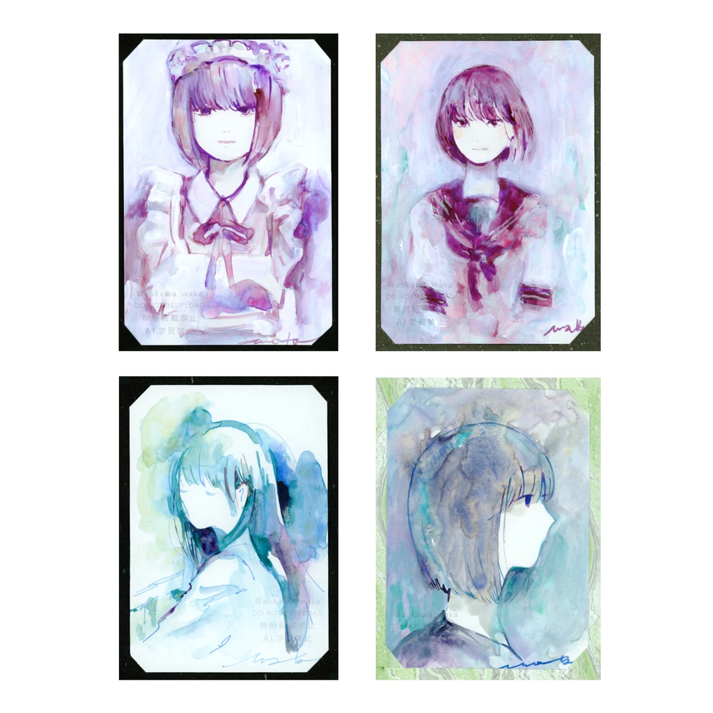 少女のドローイング｜4種