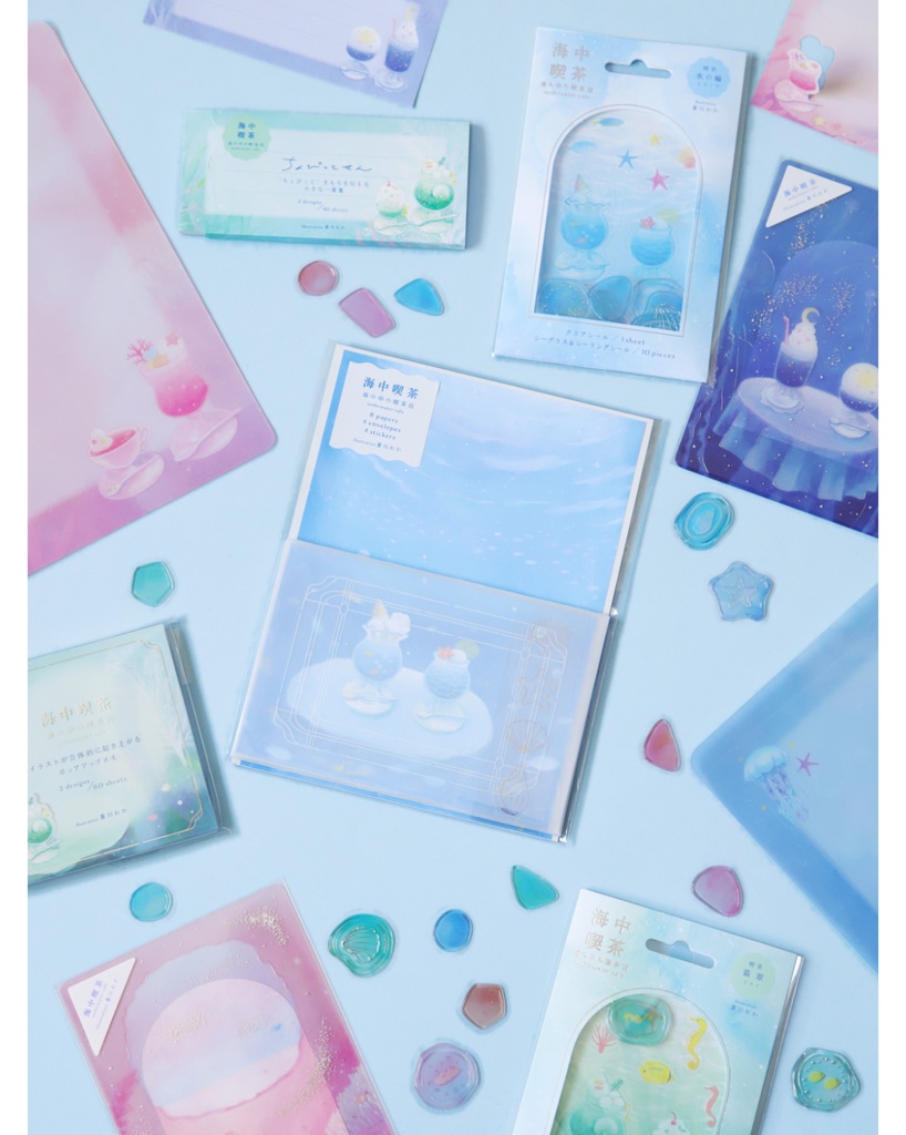 ポップアップメモパッド|全4種|海中喫茶