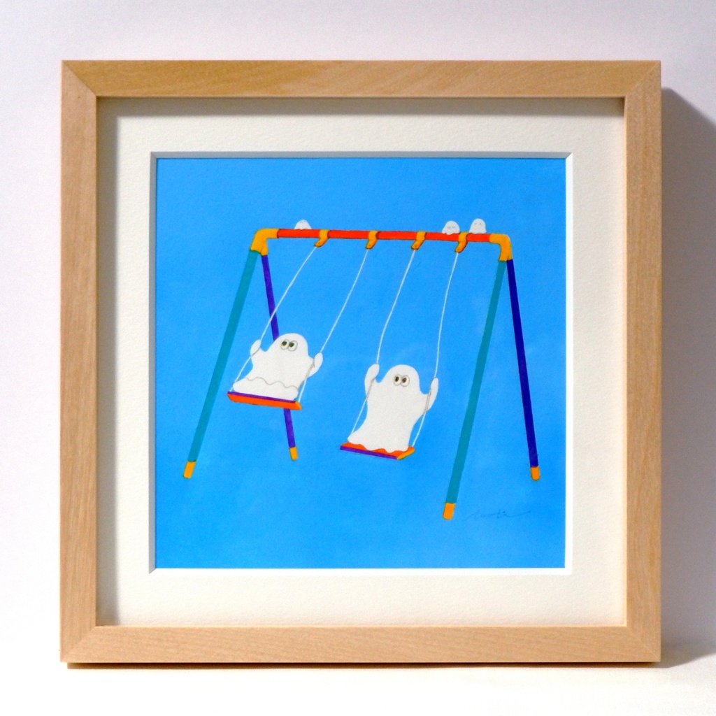 原画「おばけと遊具」全4種