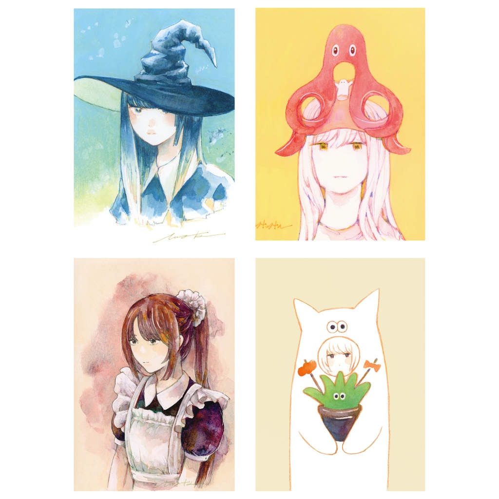 ポストカード原画|全4種