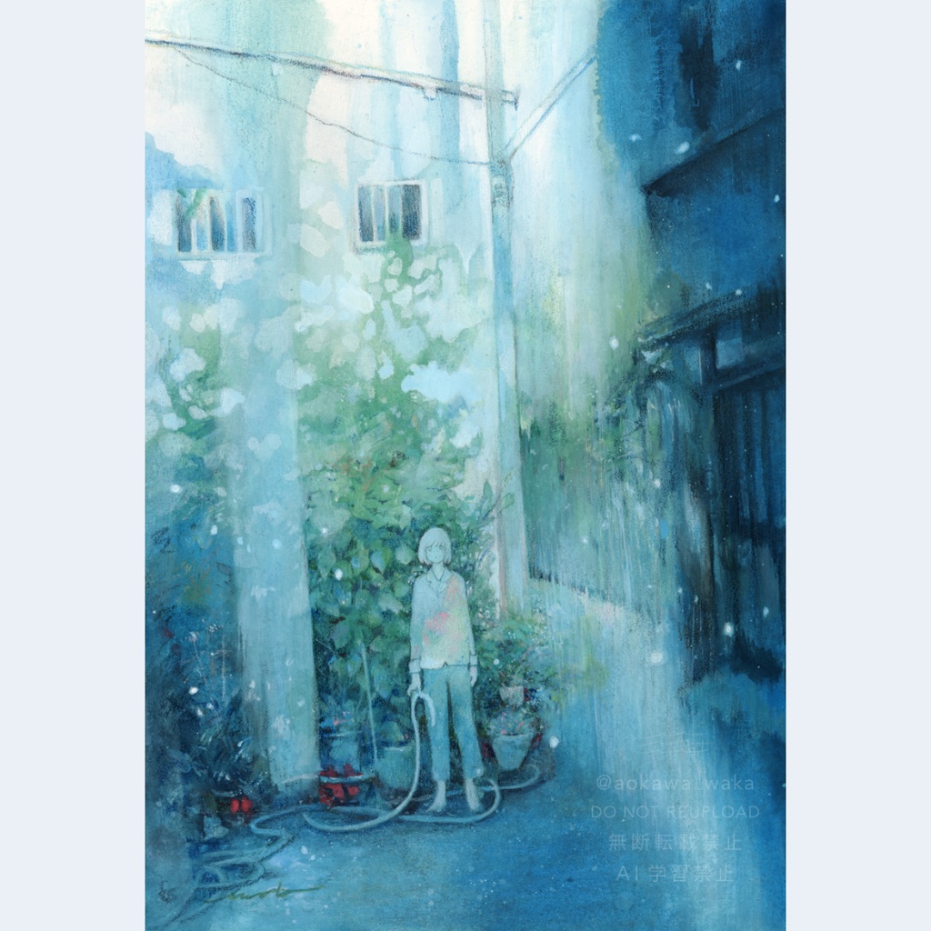 原画「青を纏う夢」