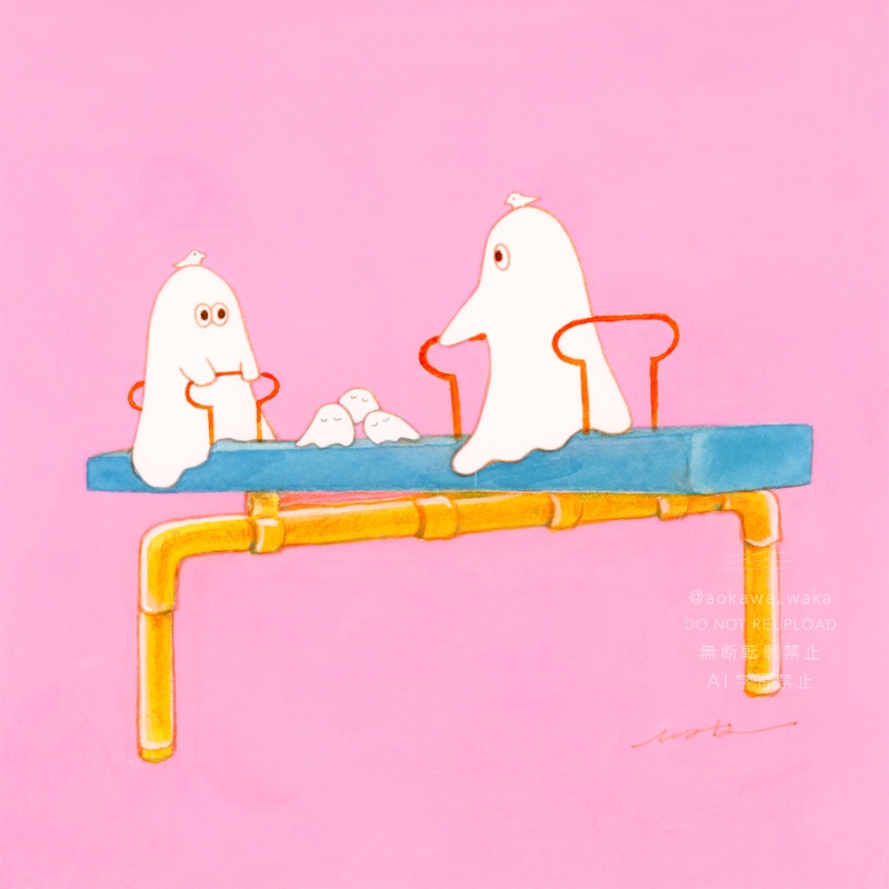 原画「シーソーおばけ」