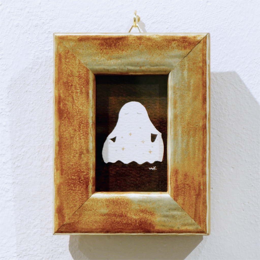 ミニ原画「おすましおばけ」