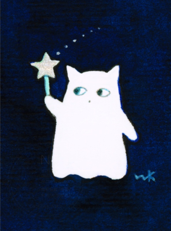 ミニ原画「願い星」