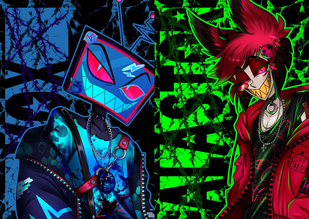 【hzbn】 Set of 2: A4 & A5 Plastic Folder(Alastor・Vox)