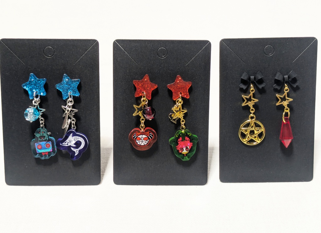 【hzbn】Image Stud Earrings（Alastor・Vox）
