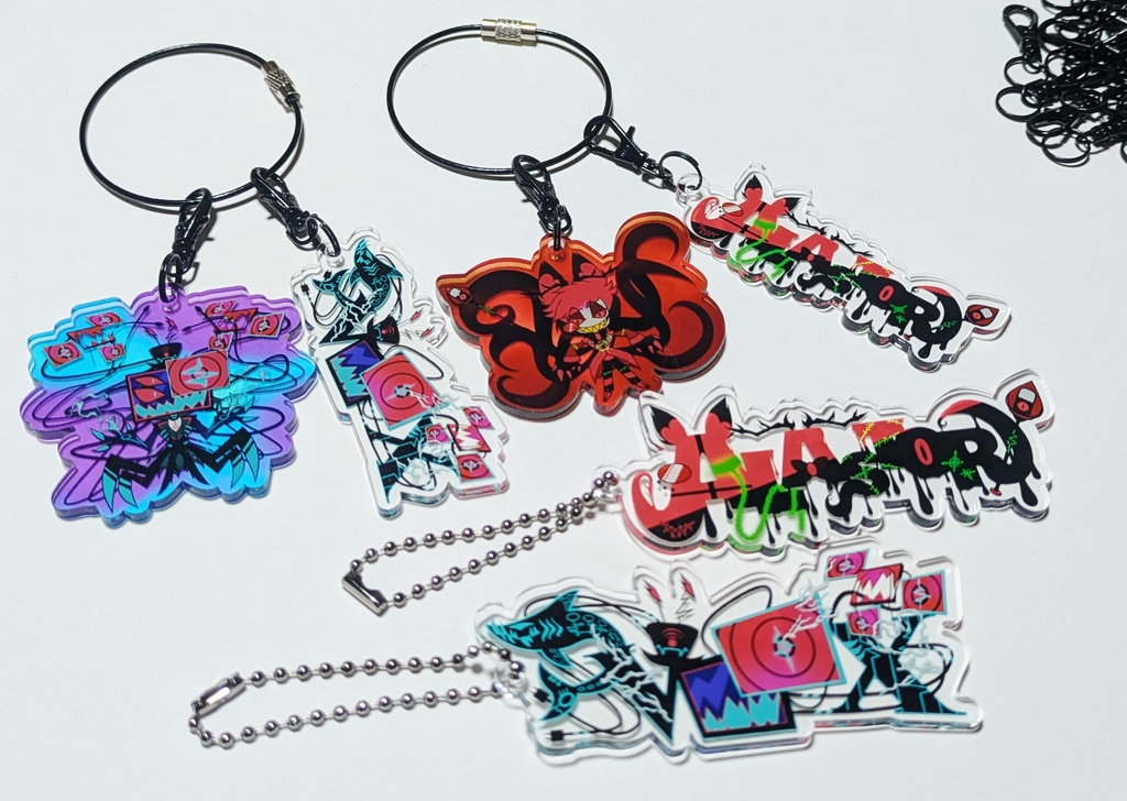 【hzbn】S2ep8 アクリルキーホルダー(Alastor・Vox)