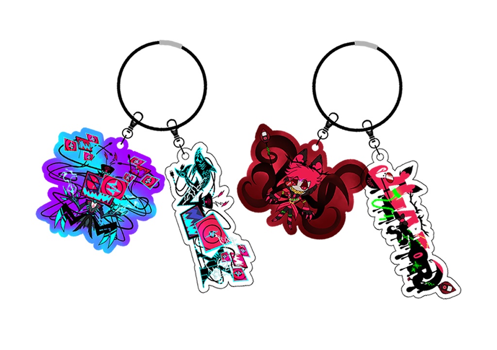 【hzbn】S2ep8 アクリルキーホルダー（Alastor・Vox）