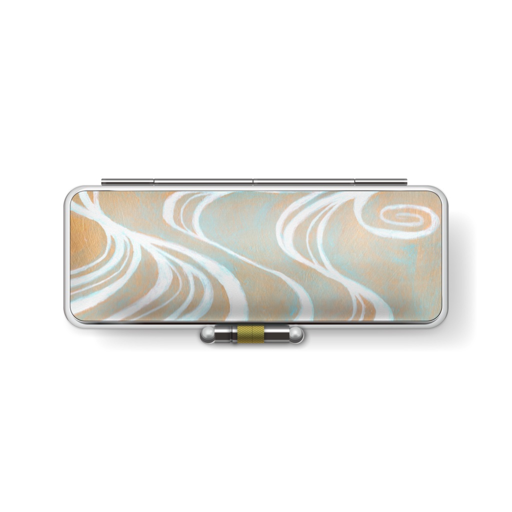 金地桜図流水紋印鑑ケース