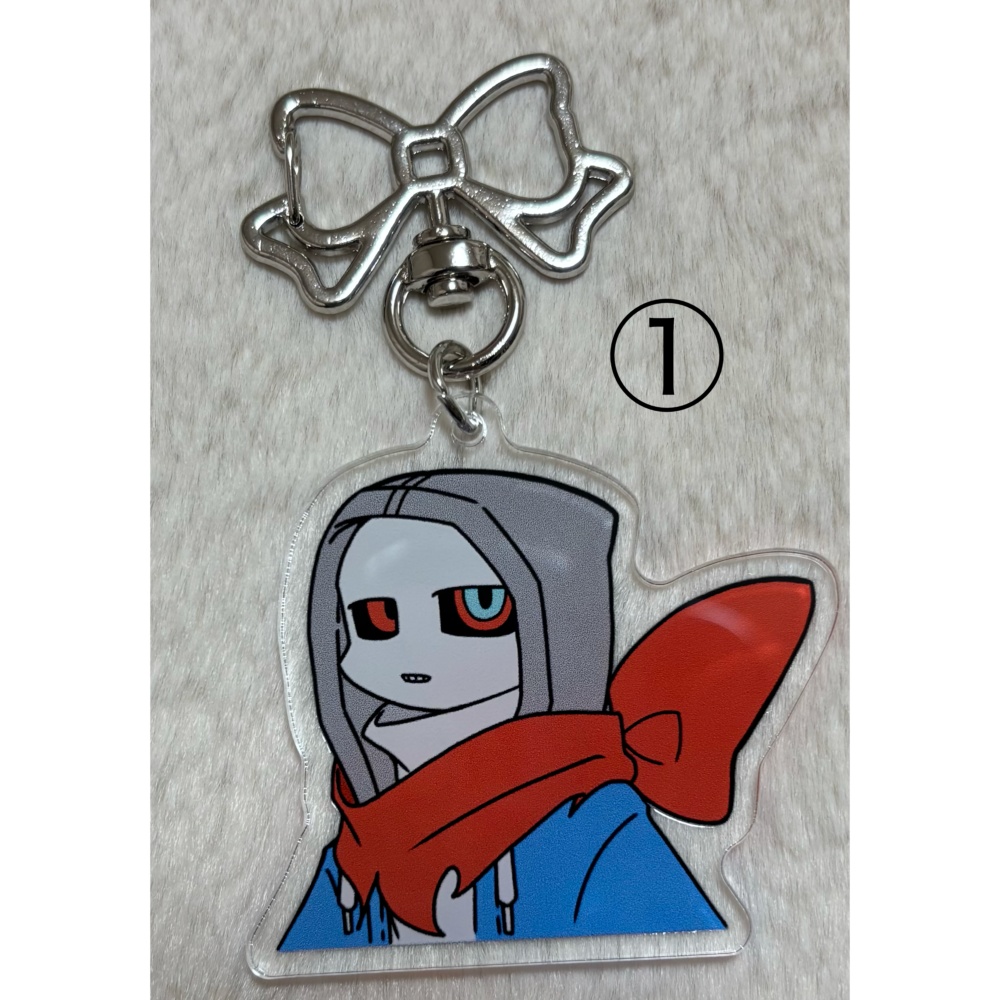 闇AUソロ両面アクキー ①「マーダー」②「ホラー」③「キラー」④「エラー」⑤「クロス」⑥「ナイトメア」