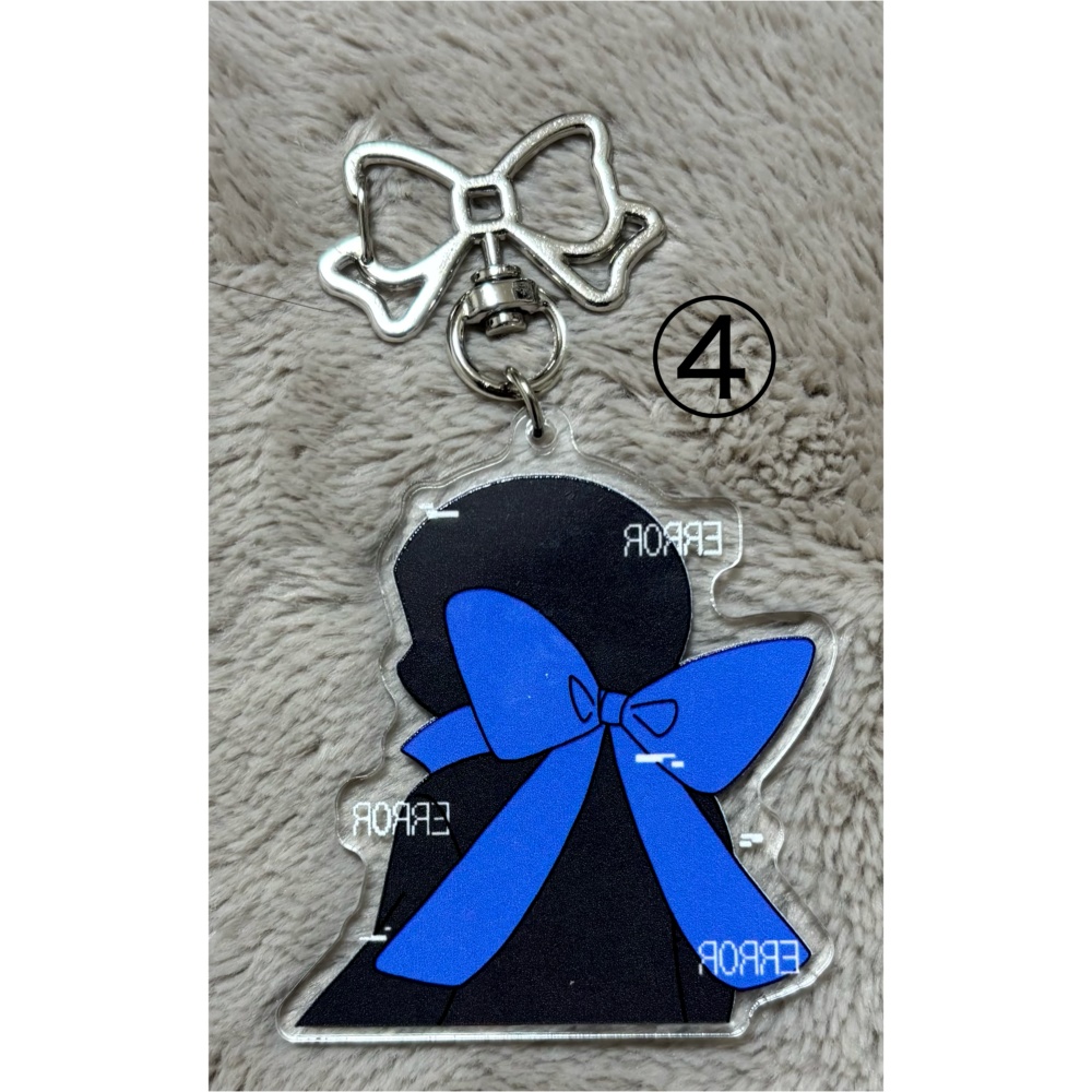 闇AUソロ両面アクキー ①「マーダー」②「ホラー」③「キラー」④「エラー」⑤「クロス」⑥「ナイトメア」