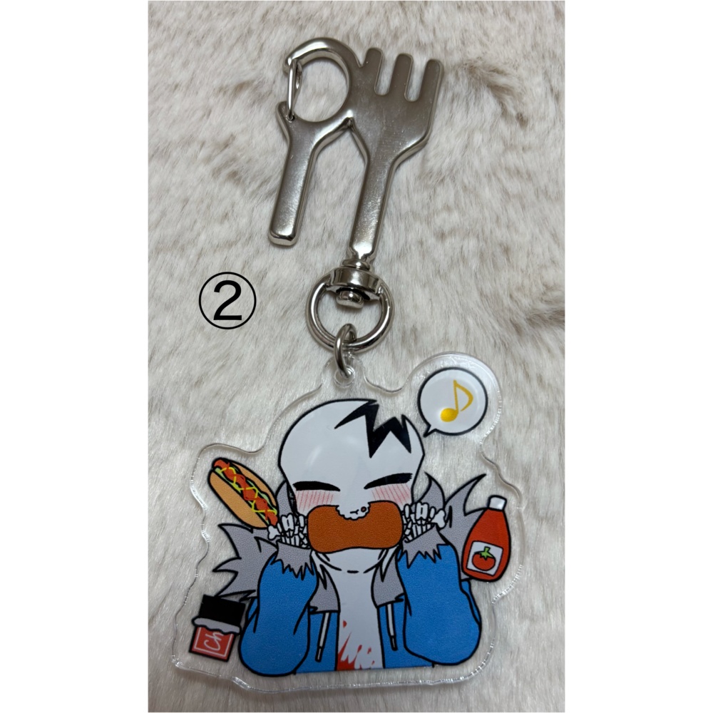 闇AUソロ両面アクキー ①「マーダー」②「ホラー」③「キラー」④「エラー」⑤「クロス」⑥「ナイトメア」