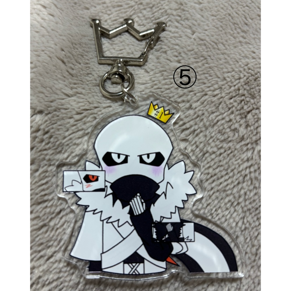 闇AUソロ両面アクキー ①「マーダー」②「ホラー」③「キラー」④「エラー」⑤「クロス」⑥「ナイトメア」