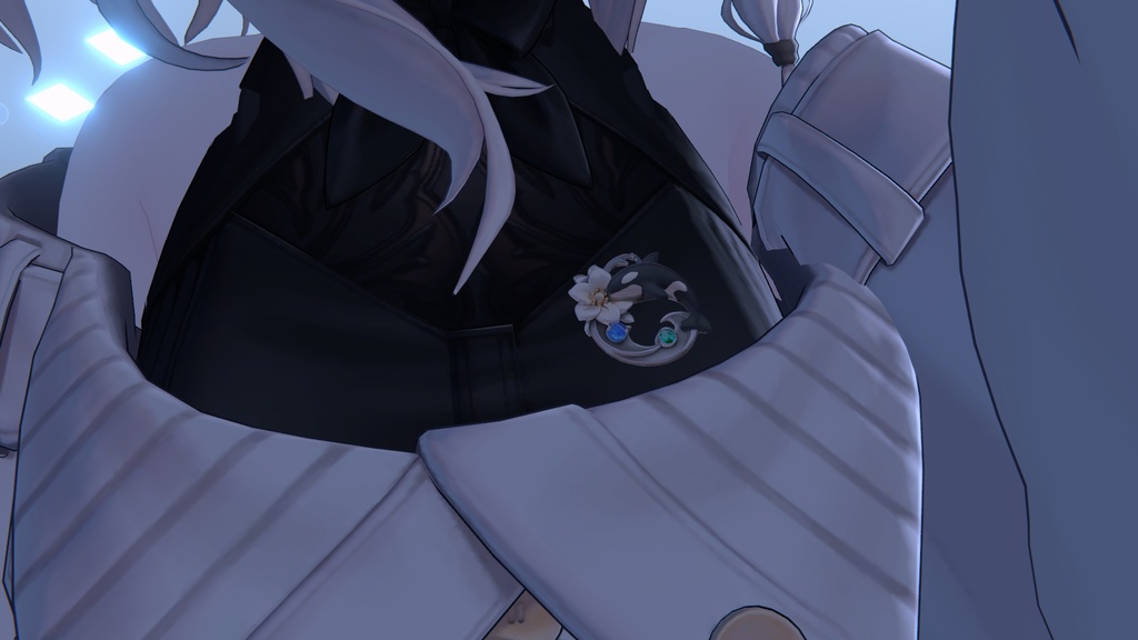 しゃちとおはなのぶろーち。