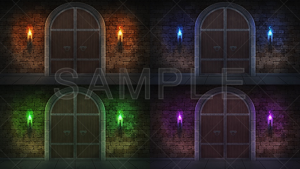 【2D背景素材】ダンジョン入口