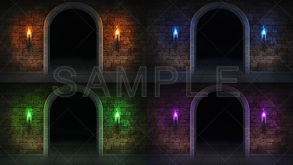 【2D背景素材】ダンジョン入口