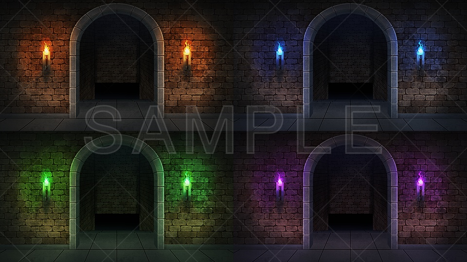 【2D背景素材】ダンジョン入口