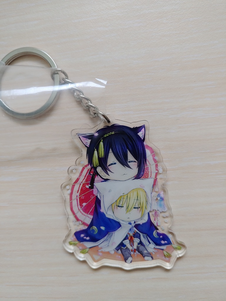 猫耳みかんば-アクリルキーホルダ