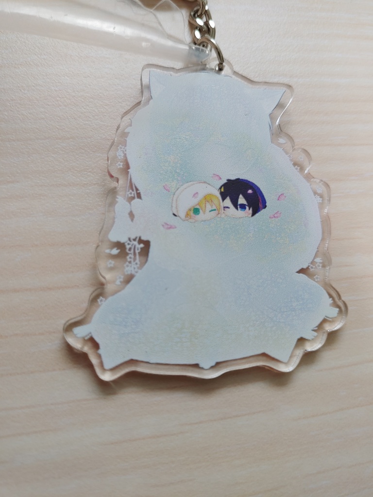 猫耳みかんば-アクリルキーホルダ