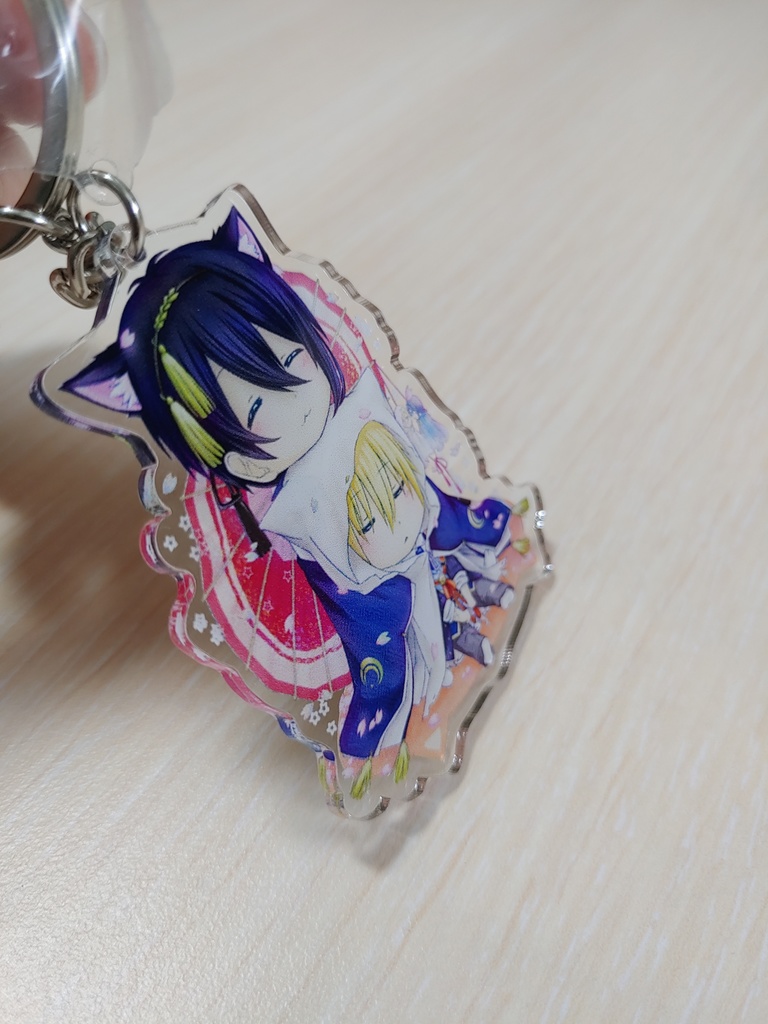 猫耳みかんば-アクリルキーホルダ