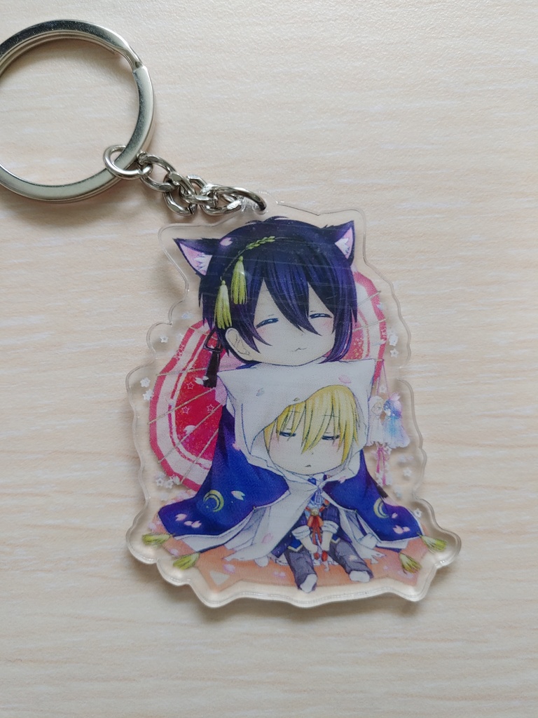 猫耳みかんば-アクリルキーホルダ