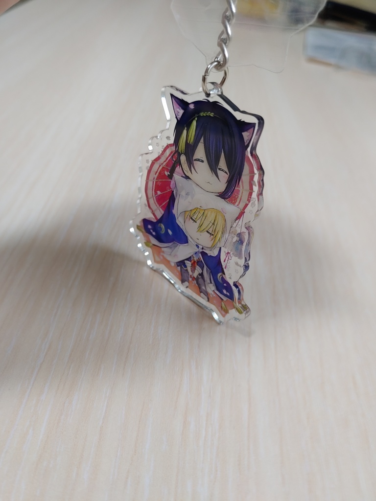 猫耳みかんば-アクリルキーホルダ