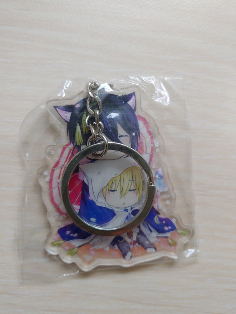 猫耳みかんば-アクリルキーホルダ