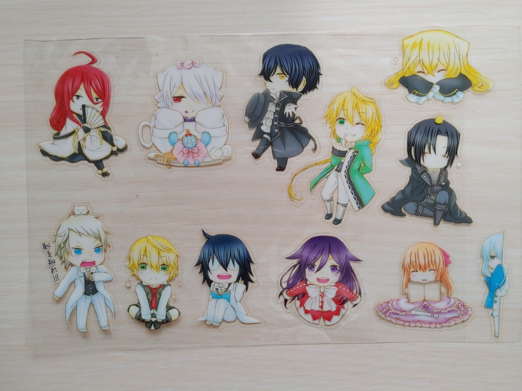 PandoraHearts 透明なステッカー