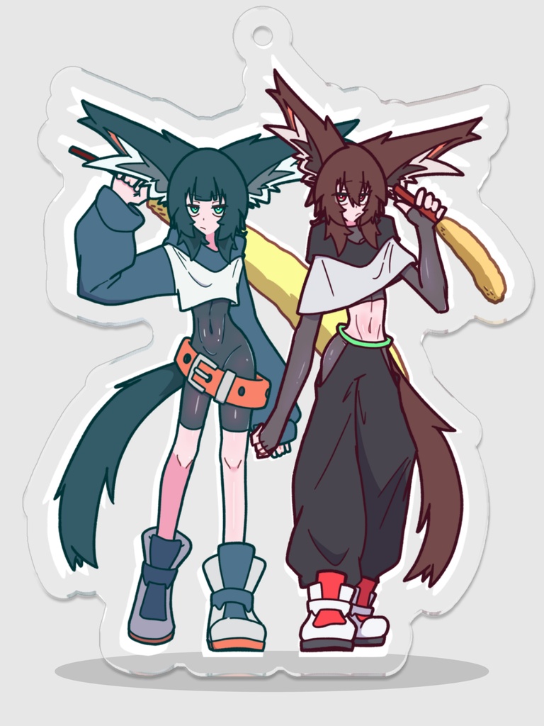 ノラちゃん×アロンくんキーホルダー